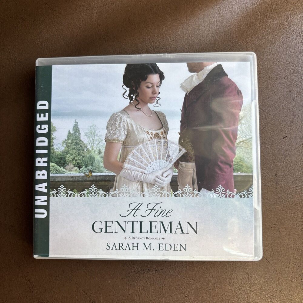 A Fine Gentlemen by Sarah M. Eden Audiobook on CD 6 Discs Jonquil Brothers #4